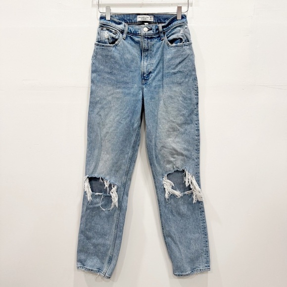 Abercrombie & Fitch The 90s Straight Ultra High Rise Curvy Love Jeans 26 2R - Picture 1 of 8